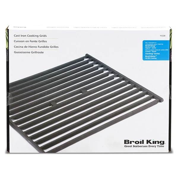 Решітка для гриля Signet Broil King 11228 чавунна 40х25 см чорна