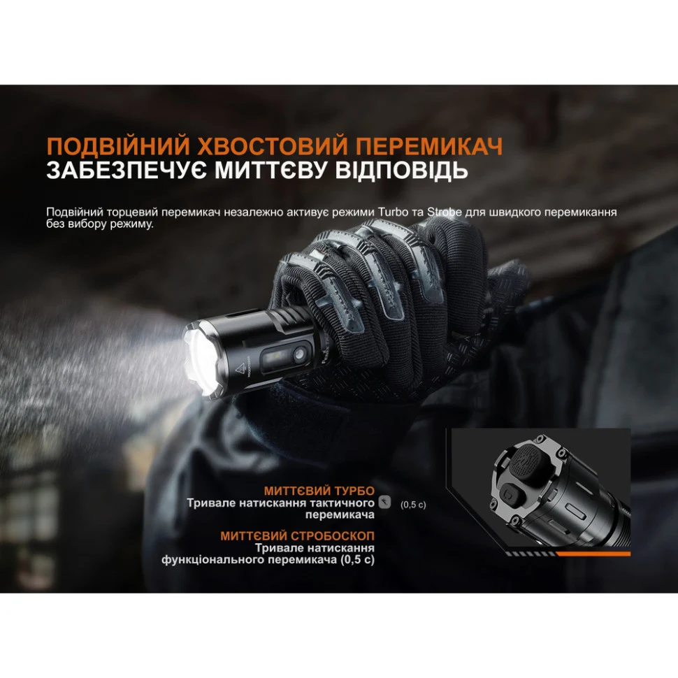 Ліхтар ручний Fenix TK25R 3600 лм алюміній чорний 225 г