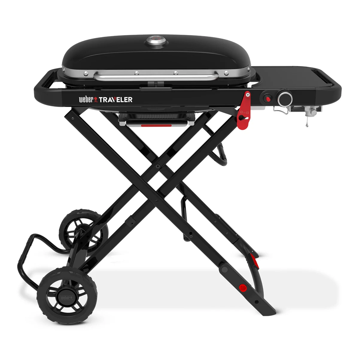Портативний газовий гриль Weber Traveler 1501742 52х36 см сталь порцелянова емаль 22 кг