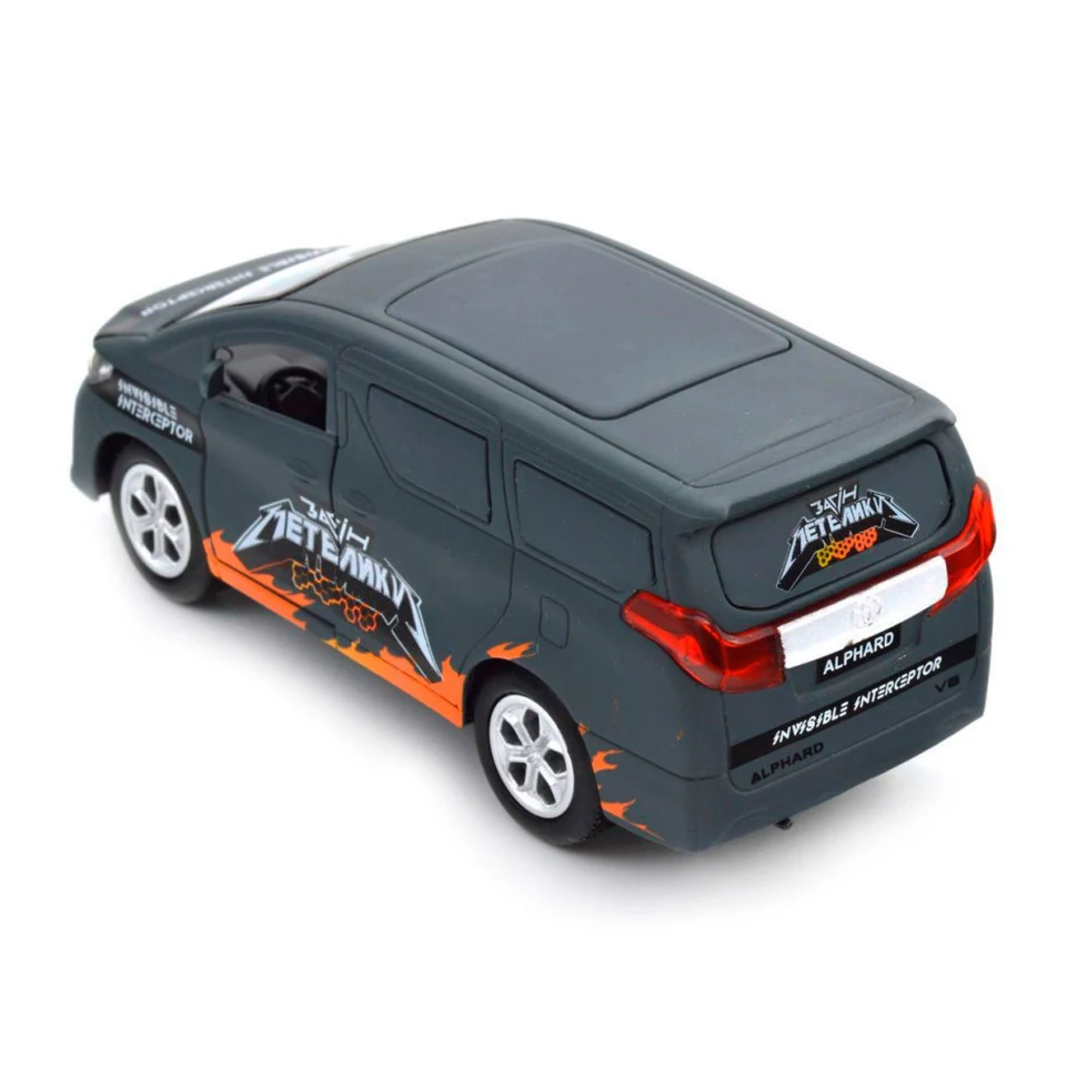 Автомодель Toyota Alphard 1:40 метал Різнобарвний з відкриваючими дверцями
