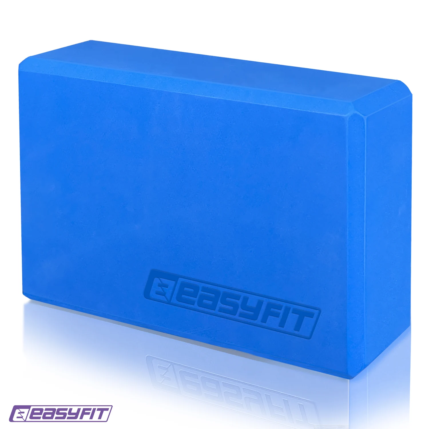 Блок для йоги EasyFit EVA 23x15,5x7,5 см гіпоалергенний синій