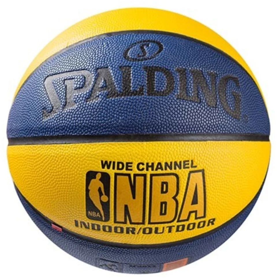 Баскетбольний м'яч Spalding NE-BAS-1500 №7 композитний синьо-жовтий 620 г
