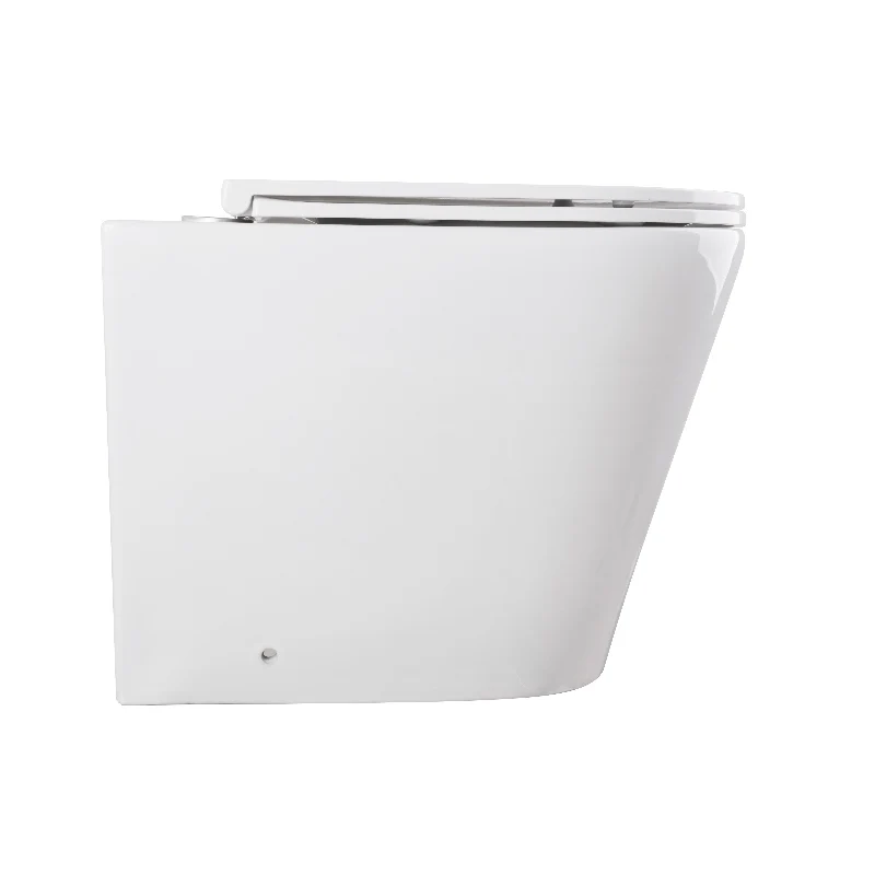 Унітаз підлоговий безбачковий Mixxus Premium Bevel-0702-T3 555х365х410 мм Сантехнічна порцеляна Білий