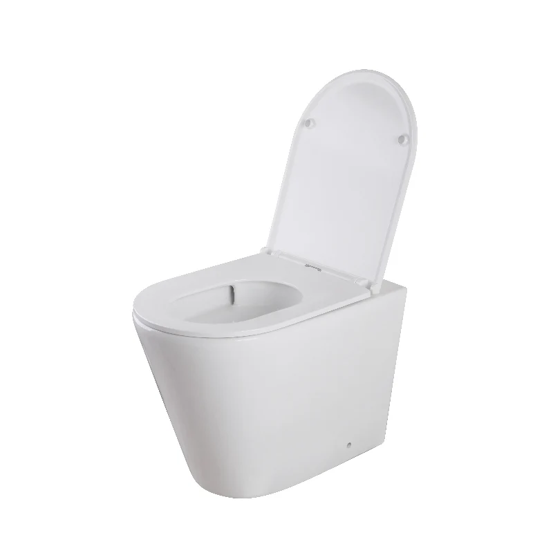 Унітаз підлоговий безбачковий Mixxus Premium Bevel-0702-T3 555х365х410 мм Сантехнічна порцеляна Білий