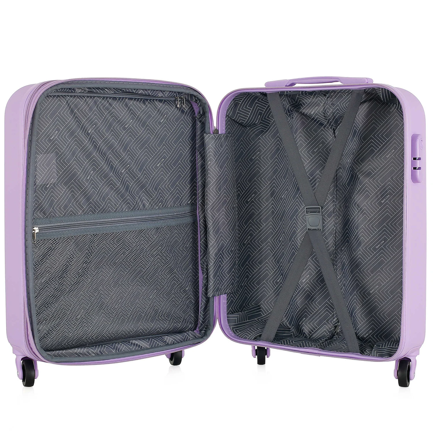 Чемодан Semi Line 20" (S) Light Violet ABS-пластик 41 л