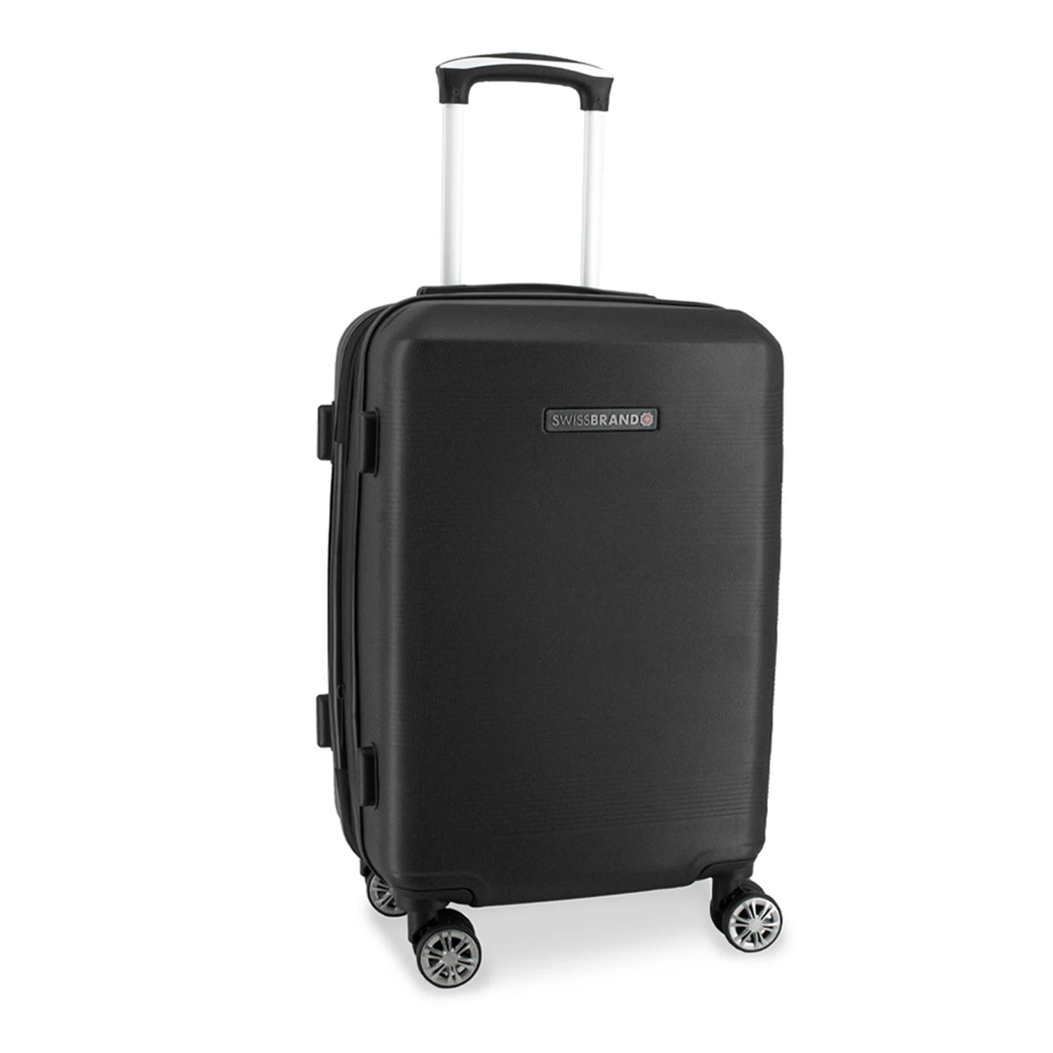 Валіза Swissbrand Cardiff (M) чорна ABS-пластик 67 л 51х89 см