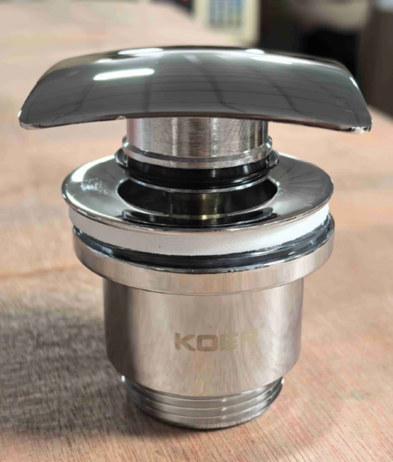 Донний клапан Koer PW-13-01 1 1/4" автоматичний хром метал