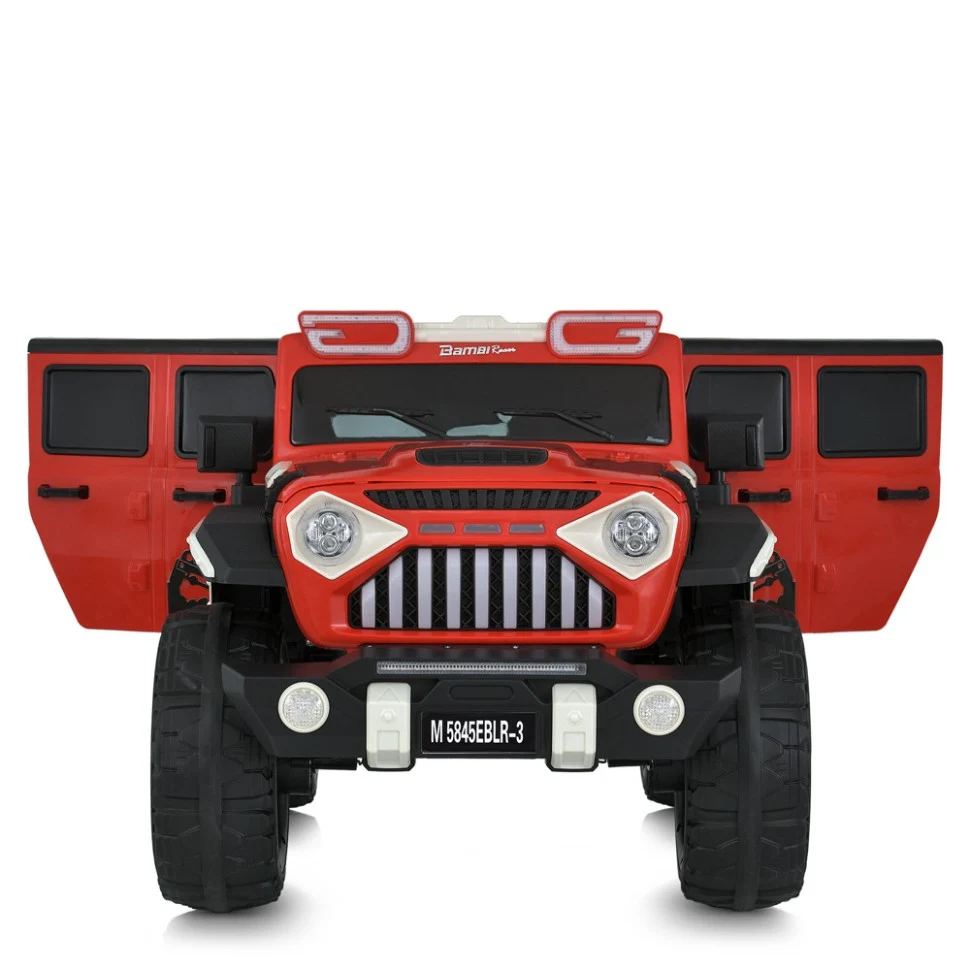 Детский электромобиль Джип M 5845EBLR до 50 кг экокожа 138x82x77 см черный