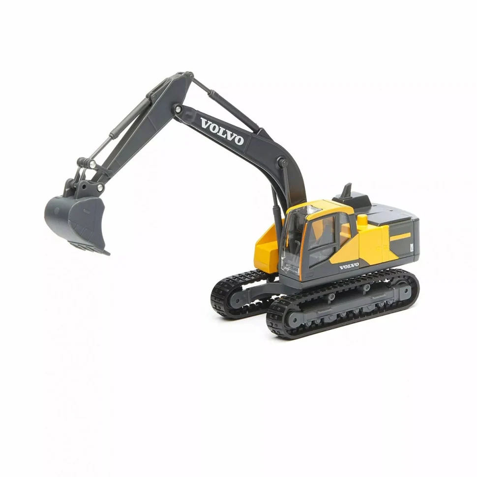 Автомодель екскаватора Volvo EC220E 1:50 метал, пластик жовтий, чорний