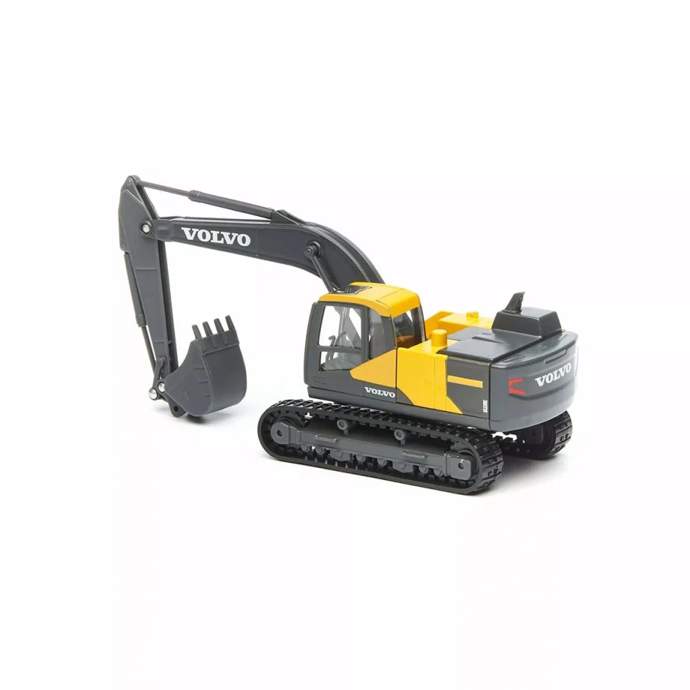 Автомодель екскаватора Volvo EC220E 1:50 метал, пластик жовтий, чорний