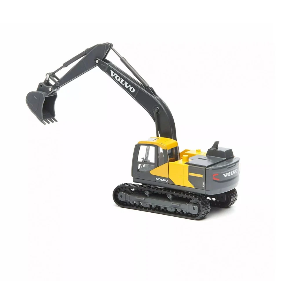 Автомодель екскаватора Volvo EC220E 1:50 метал, пластик жовтий, чорний
