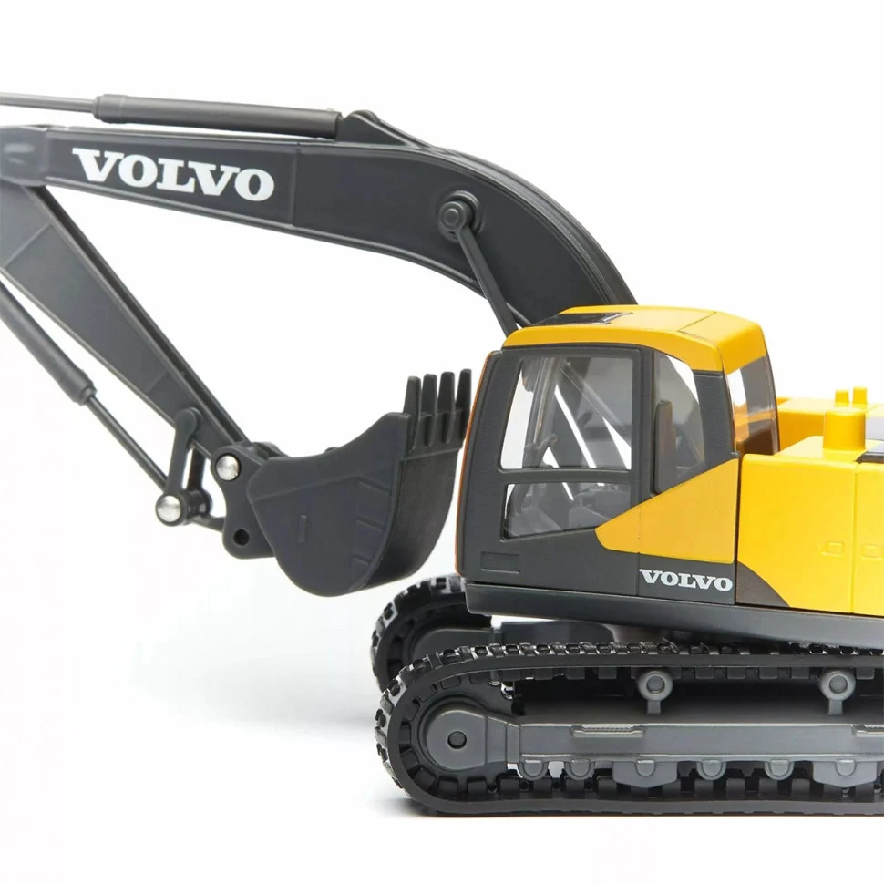 Автомодель екскаватора Volvo EC220E 1:50 метал, пластик жовтий, чорний