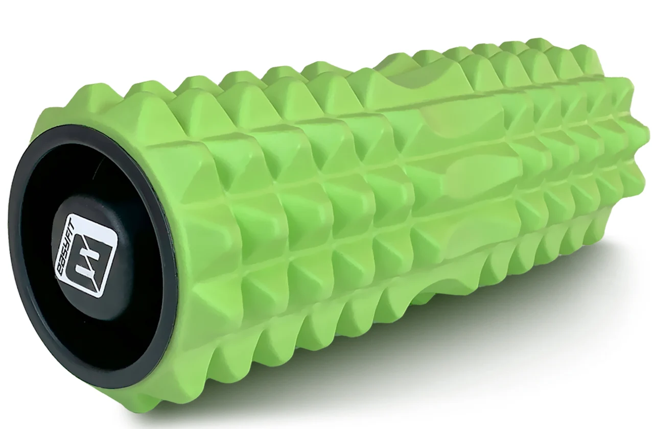 Масажний ролик EasyFit Grid Roller 33 см піна EVA салатовий
