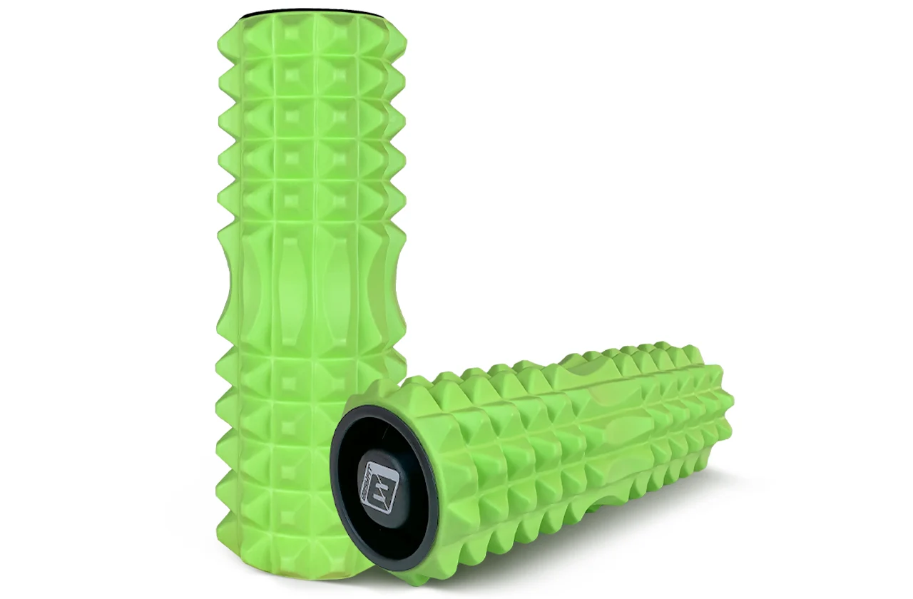 Масажний ролик EasyFit Grid Roller 33 см піна EVA салатовий