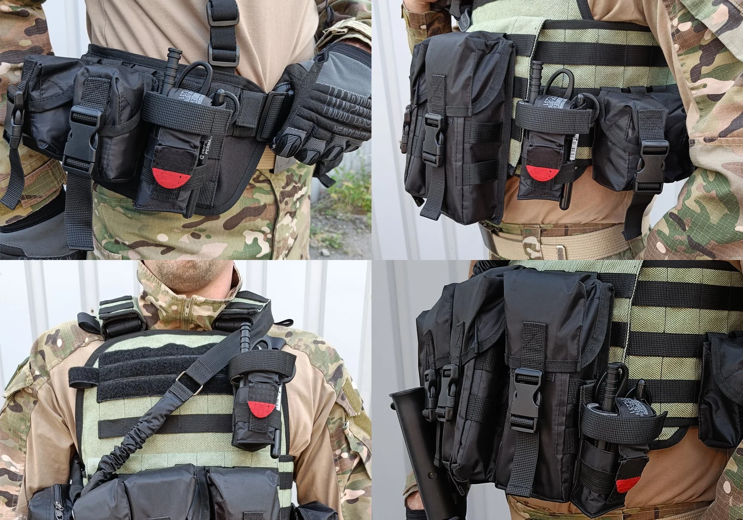 Підсумок для турнікету MOLLE чорний Cordura 1050 компактний