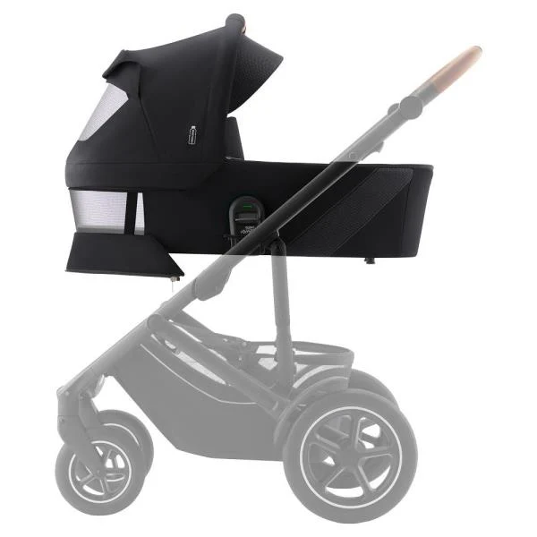 Люлька Britax-Romer Smile 5Z 43х85,5 см тканина чорна з коричневою ручкою