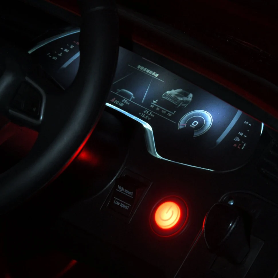Дитячий електромобіль Audi Q7 M 5796EBLR 116х68х54 см екошкіра чорний