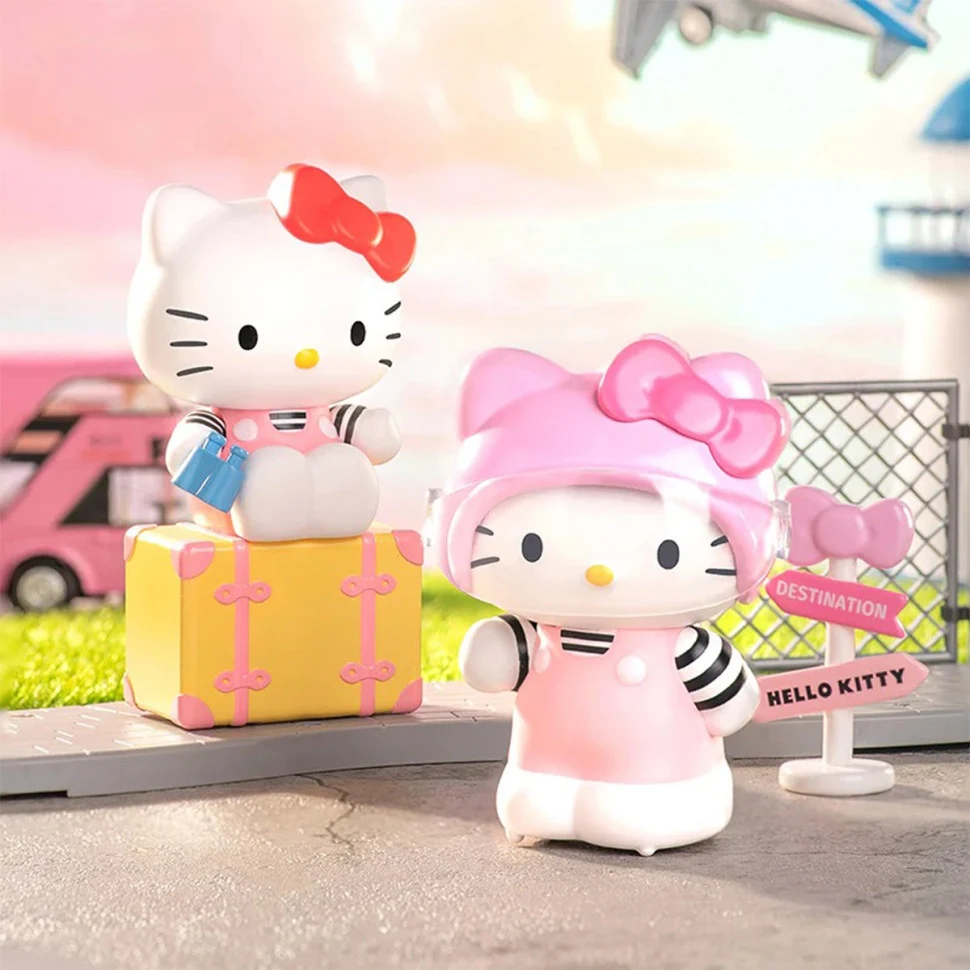 Механічна іграшка-сюрприз Hello Kitty 10 см пластикова пастельна