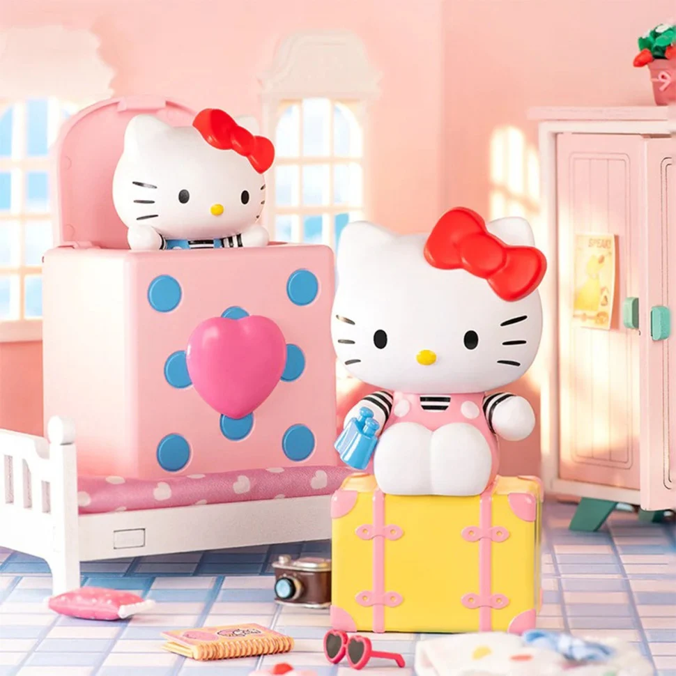 Механічна іграшка-сюрприз Hello Kitty 10 см пластикова пастельна