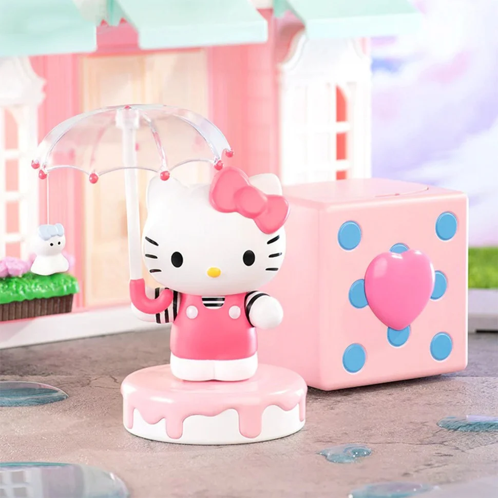 Механічна іграшка-сюрприз Hello Kitty 10 см пластикова пастельна