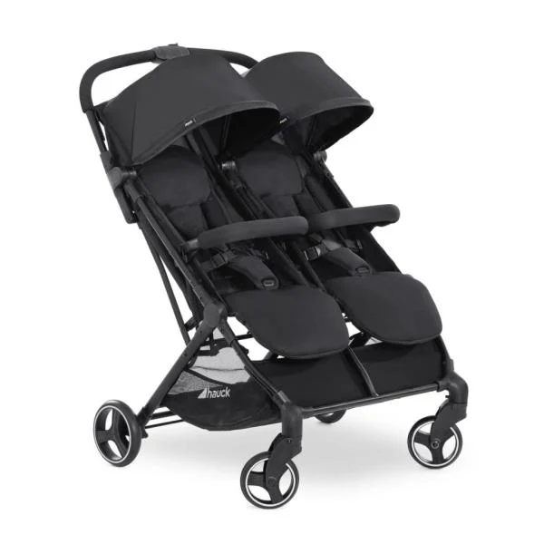 Прогулянкова коляска для двійні Hauck Swift X Duo 84х75х102 см чорна