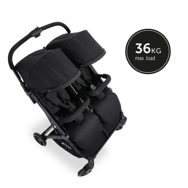 Прогулянкова коляска для двійні Hauck Swift X Duo 84х75х102 см чорна