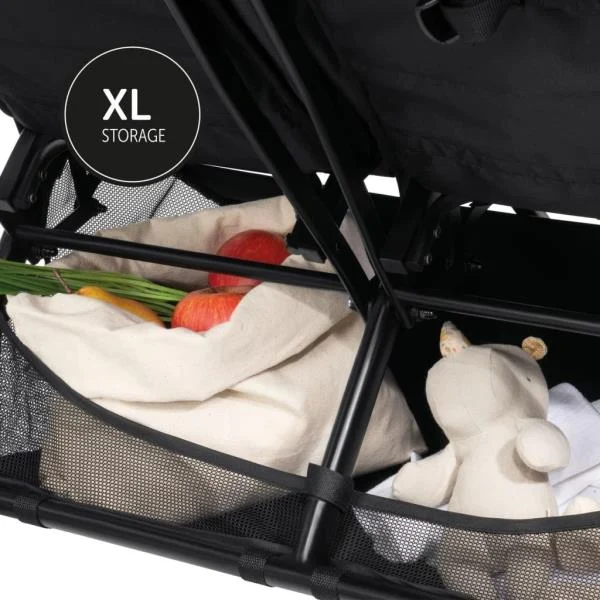 Прогулянкова коляска для двійні Hauck Swift X Duo 84х75х102 см чорна