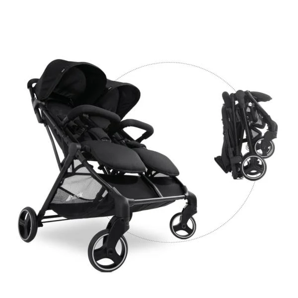 Прогулянкова коляска для двійні Hauck Swift X Duo 84х75х102 см чорна