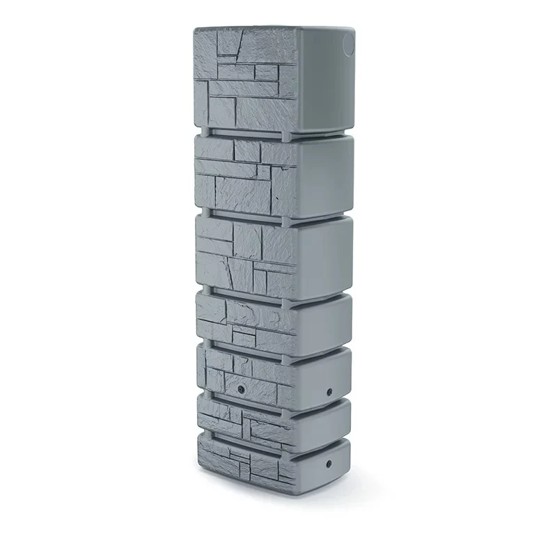 Резервуар для дощової води Prosperplast Tower Stone 350 л HDPE світло-сірий 575x384x1800 мм