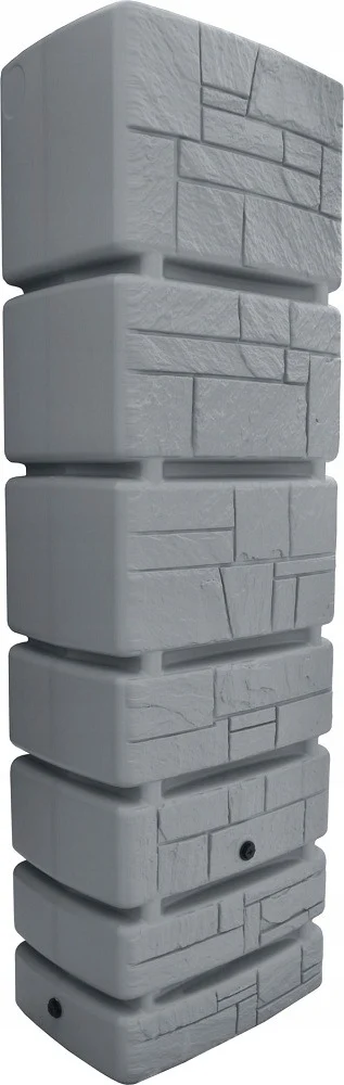 Резервуар для дощової води Prosperplast Tower Stone 350 л HDPE світло-сірий 575x384x1800 мм