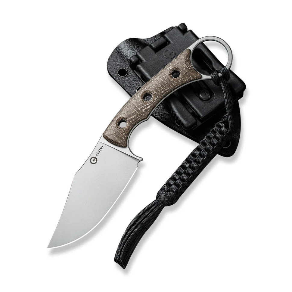 Ніж фіксований Civivi Midwatch C20059B-2 86,1 мм N690 Micarta коричневий