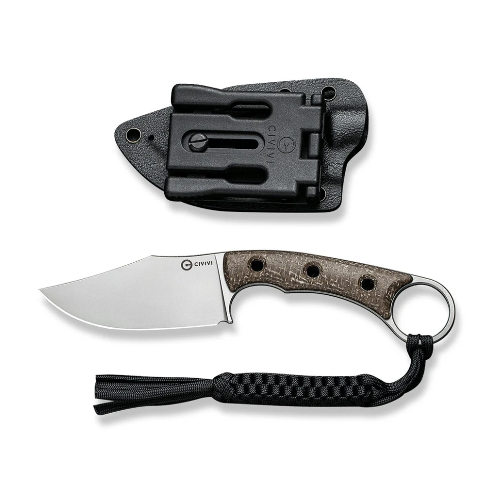 Ніж фіксований Civivi Midwatch C20059B-2 86,1 мм N690 Micarta коричневий