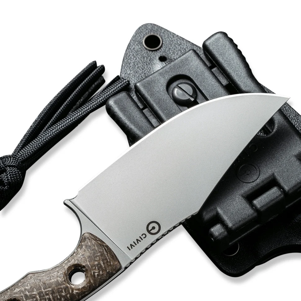 Ніж фіксований Civivi Midwatch C20059B-2 86,1 мм N690 Micarta коричневий