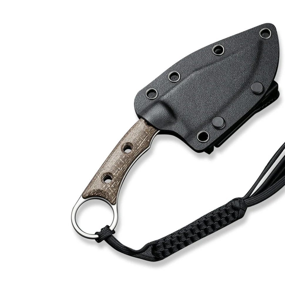 Ніж фіксований Civivi Midwatch C20059B-2 86,1 мм N690 Micarta коричневий