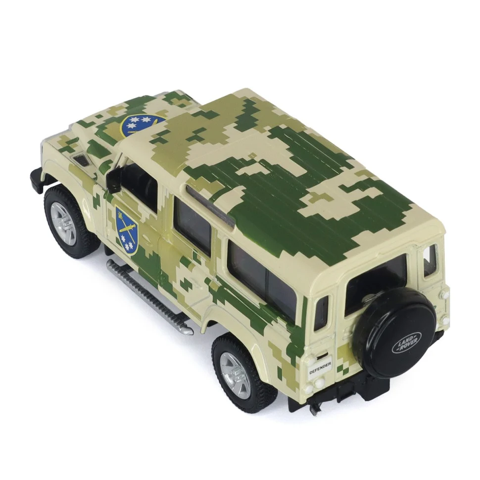 Автомодель TechnoDrive Land Rover Defender 1:32 метал різнобарвний з відкриваючими дверцями