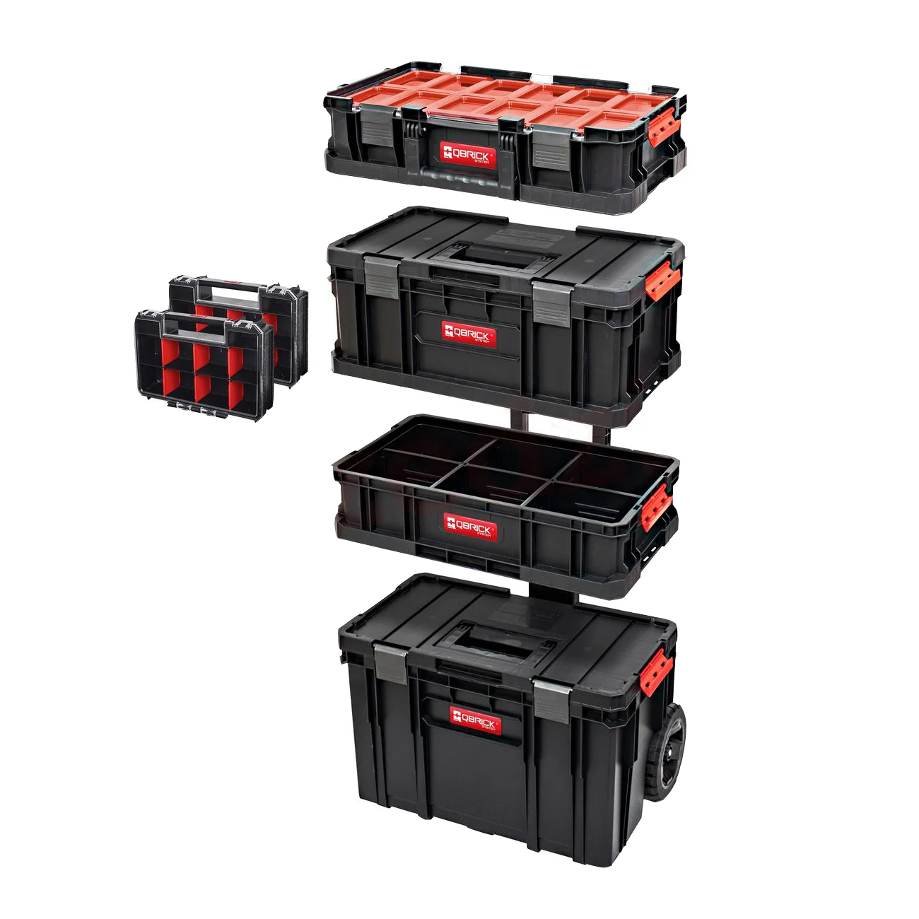 Набір ящиків для інструментів Qbrick PROMO SET I 6в1 пластикова мобільна майстерня