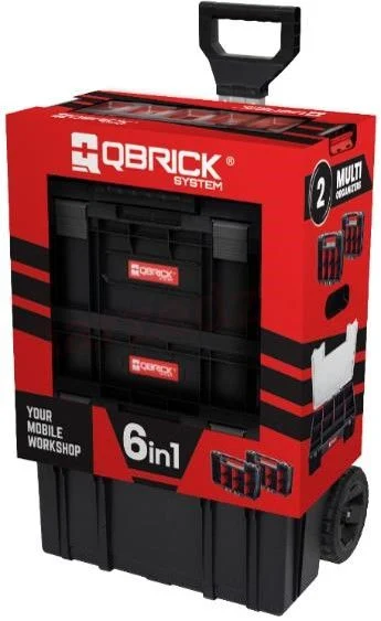 Набір ящиків для інструментів Qbrick PROMO SET I 6в1 пластикова мобільна майстерня