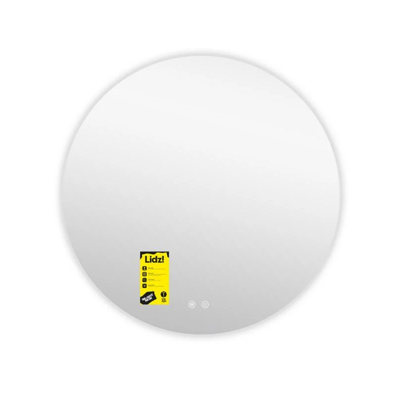 Дзеркало кругле Lidz Astra R800 з LED-підсвічуванням 80х80 см скло з антизапотіванням