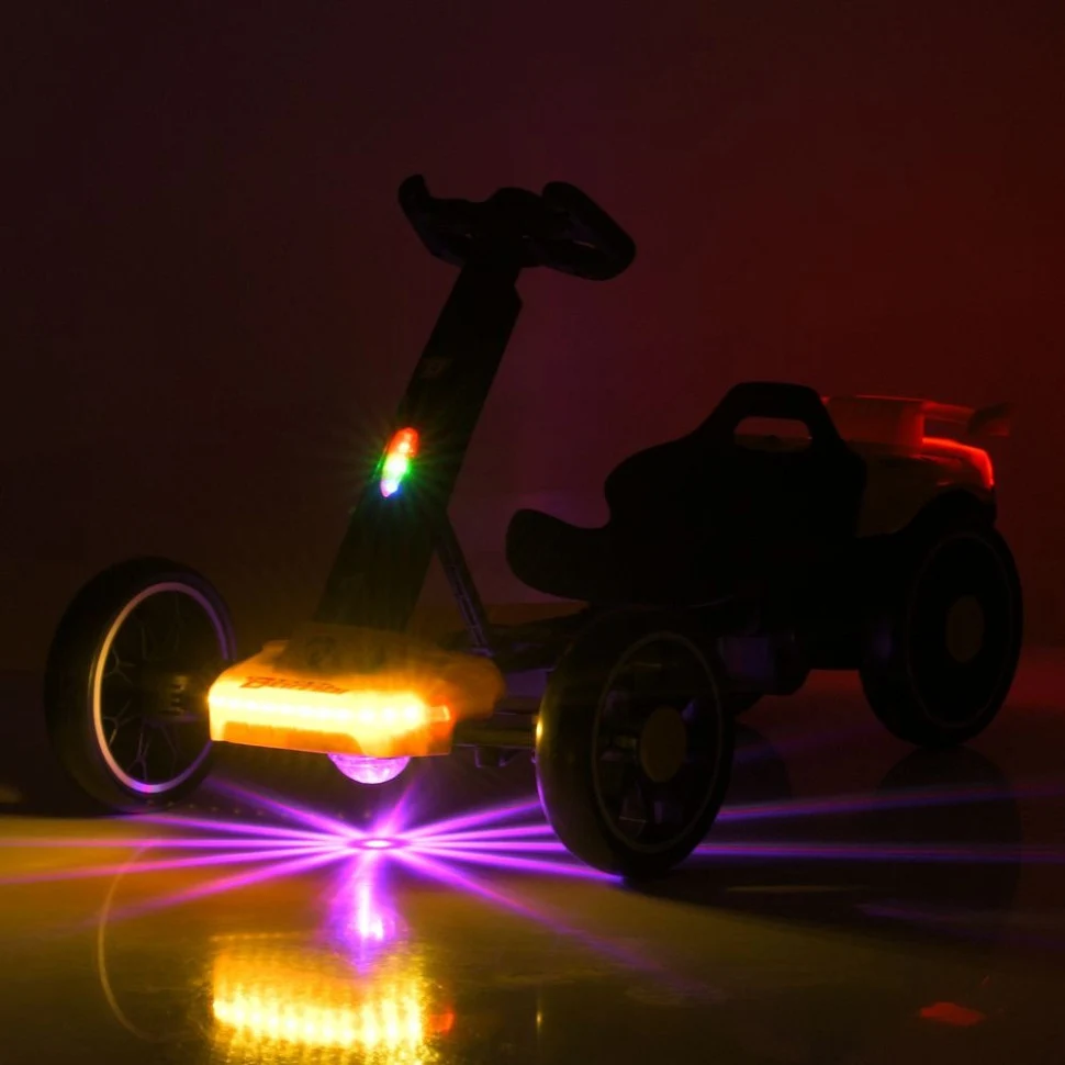 Електрокарт Bambi Kart M 6145(A)EBR 88х51х50 см пластик до 30 кг чорний