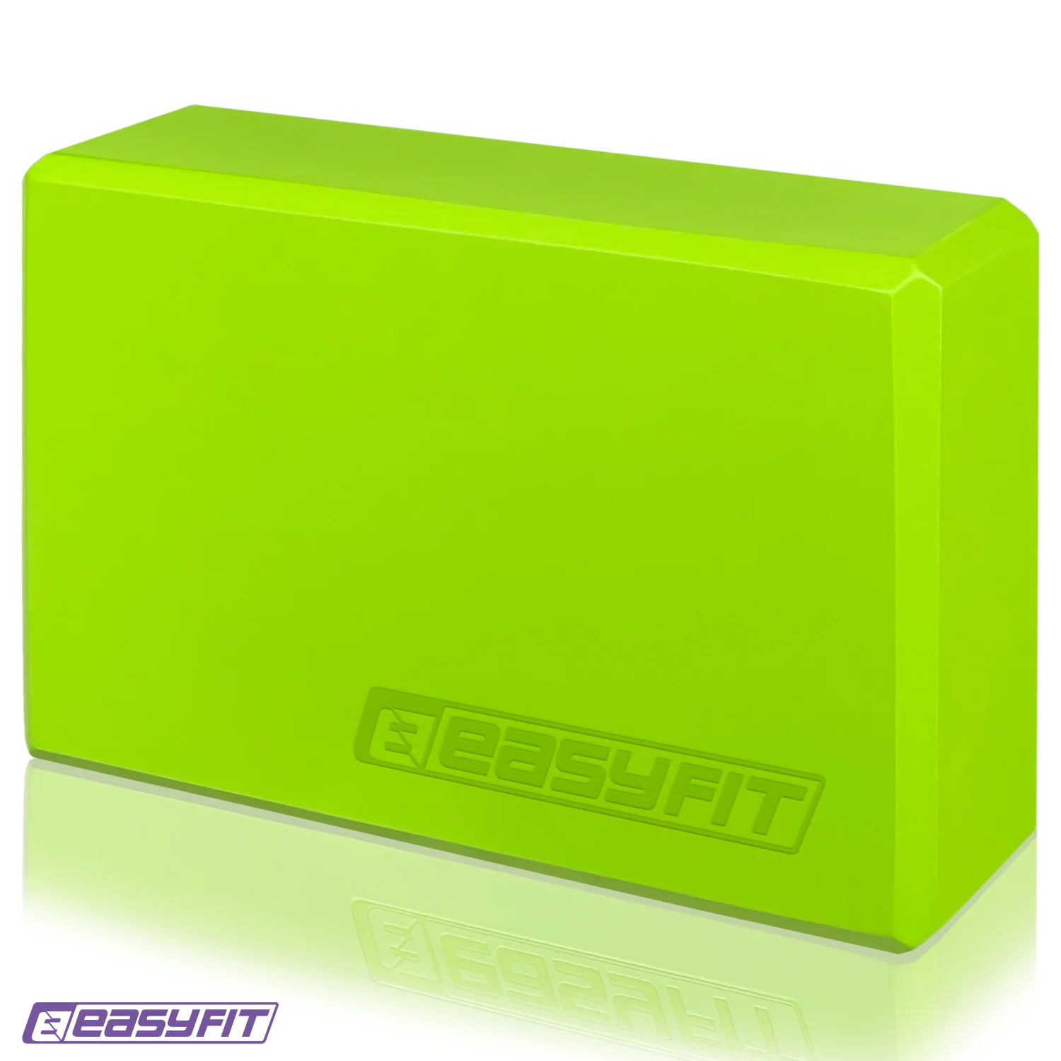 Блок для йоги EasyFit EVA 23x15,5x7,5 см гіпоалергенний салатовий