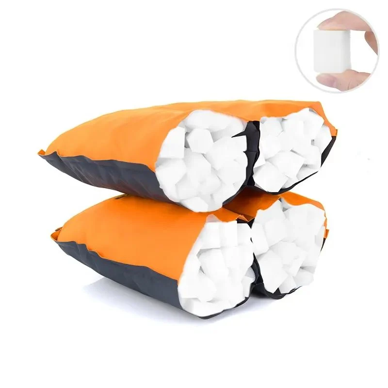 Подушка надувна Naturehike Sponge automatic 46х27х9,5 см губка поліестер жовта