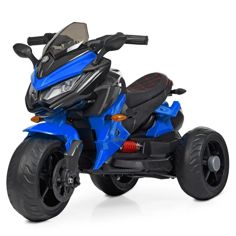 Електромотоцикл Bambi Racer M 4274EL-4 для дітей 3-6 років 103х57х72 см Коричневий Шкіра