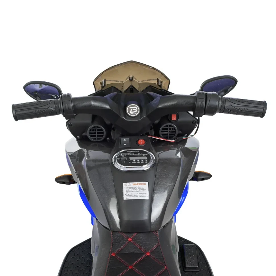Електромотоцикл Bambi Racer M 4274EL-4 для дітей 3-6 років 103х57х72 см Коричневий Шкіра