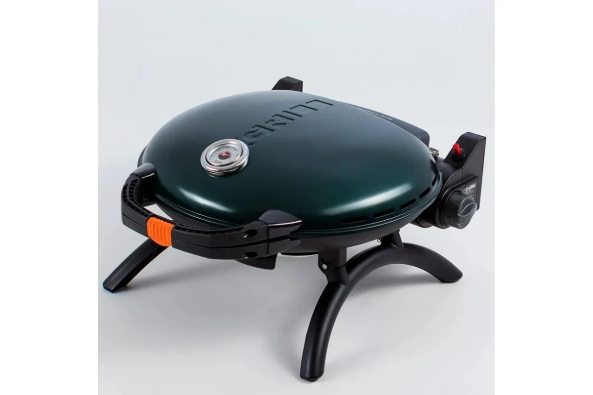 Газовий гриль портативний O-Grill 600T 58,5x21,5x56,7 см металевий зелений