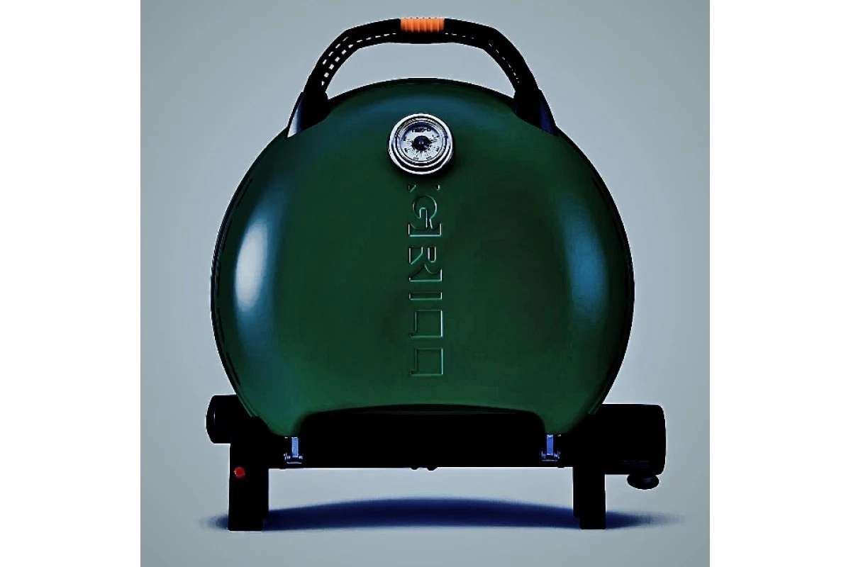 Газовий гриль портативний O-Grill 600T 58,5x21,5x56,7 см металевий зелений
