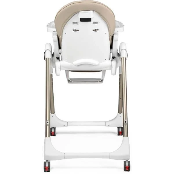 Стільчик для годування Peg-Perego Prima Pappa Follow Me 75,5х55,5х104,5 см метал, екошкіра бежевий