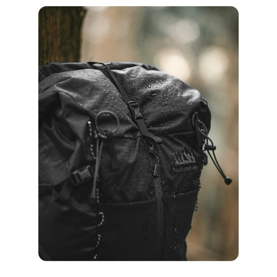 Туристичний рюкзак Naturehike CNK2300016 30+5 л поліестер чорний 62х25х20 см