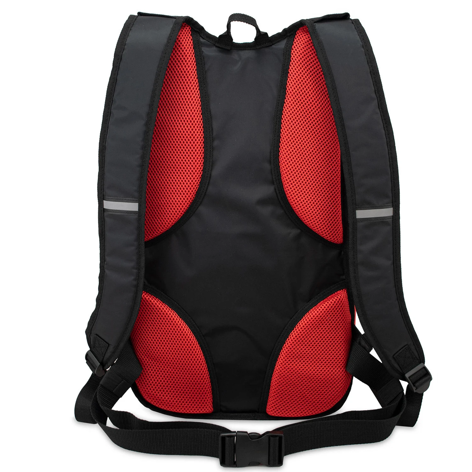 Городський рюкзак 30 л A3036-2 300D Polyester PVC 53х30х19 см Black/Red