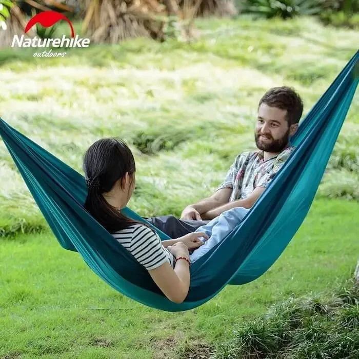 Гамак подвійний Naturehike NH21DC011 3х2 м поліефірна емаль блакитний