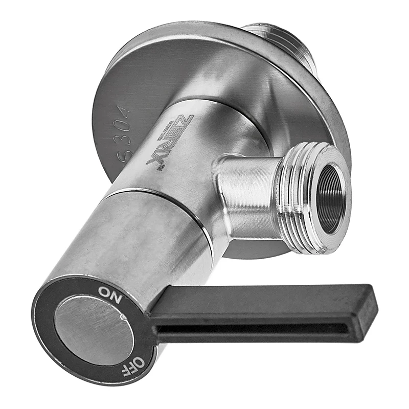 Кран запірний Zerix VAL-11 1/2"x1/2" нержавіюча сталь SUS304